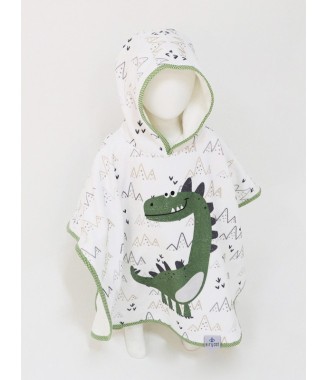  Çocuk Panço Havlu Yeşil Dino
