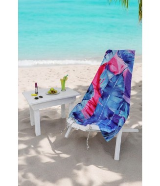  Plaj Havlusu Blue Palm