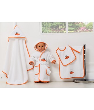 5 Parça Bebek Bornoz Seti  Ördek