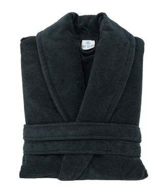 Kadın/Erkek Unısex Kadife Şalyaka Bornoz Tek Parça